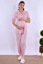 Cotton Maternity Pajama and Dressing Gown Set Effortt - Pink - 5
