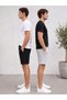 Men's Shorts, Black Shorts, Gray Shorts, 2 Thread Count, Plus Size, Sports Shorts, Oversize, Lace-Up, Casual Shorts - 3