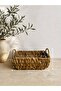 Wicker Rectangular Basket with Handles - 3