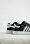 Children's Unisex Black and White Comfortable Fit Breathable Lace-Up Sneaker - 4