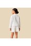 Collared Shirt and Shorts Set with Broderie Anglaise Detail - 4