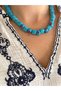 Serenay Blue Bodrum Bead Evil Eye Women's Necklace - 2