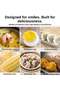 Mini Electric-Powered 7 Egg Boiler & Food Steamer, Multi-Functional Egg Cooker - 3