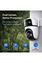 C540 Outdoor Dual Lens Pan Tilt Security Camera Smart AI