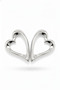 White Color Rice Heart Earrings - Stylish and Modern Women's Bijouterie Earrings