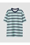 Esvab • Modern & Distinctive Zero Roba Collar Striped Boys' T-Shirt