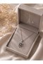 Night Star Rotating Tip Evil Eye Steel Necklace (Silver Color) - 3