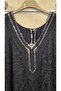 Italian Lace Silk Dress with Sequin Detail - 4