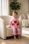 Baby girl heart print gingham romper and bodysuit t-shirt set, 2-piece summer outfit, 3-18 months - 5