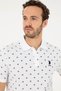 1826887 Gabala White Men's Polo Neck T-Shirt 26Y129000244 - 2