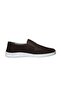 Rico men's genuine leather laceless daily comfort shoe brown