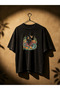 Acid Washed Oversize Unisex T-Shirt Washed Vintage Street Style Street Fashion Cotton Comfortable Fit Daily Wear T-Shirt