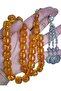 Original Silvery Crimped Amber 13*14 mm Special Production XXL Prayer Beads - 5
