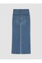 New Season Lcwaikiki Classic Indigo Stoned Wideleg Women's Jean Trousers - 6