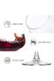 6 Pcs Hand blown Italian-style Crystal Burgundy Wine glasses, 20 Oz Premium Crystal Glass - 3
