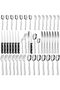 72-Pieces Silverware Set for 12, Flatware Set with Steak Knives, Stainless Steel Cutlery Set