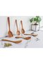 ® Kitchen 6 Piece Wooden Spoons for Cooking - Smooth Finish Teak Wooden Utensils for Cooking - 5