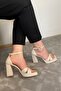 Cross Strap High 10 cm Heel Evening Dress Shoes - 2