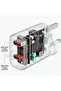 38W Fast Charger with PD & QC Dual Ports, USB-C + USB-A Wall Charger, UK Plug, White - 3
