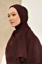 شال قطني من نايا بنمط SH بلون بني حار - 3