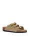 Florida nubuck leather women's beige slipper 1029480 - 2