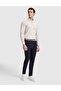 Beige Striped Slim Fit Long Sleeve Shirt 50320890-Vr011 - 4
