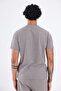 Waffle Textured Embroidery Logo Detailed Oversize Men's T-Shirt - 8