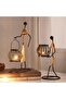 Black Retro Candle Holder African Tribal Lady Rustic Candlestick Holders, Romantic Vintage, Abstract Metal Wire - 3