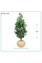 Artificial Lemon Tree, Fibre Pot { 170 cm Height } - 5