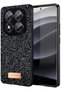 Onegif Redmi Note 14 Pro 5g Compatible Bright Glitter Cover - Black