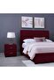 TROJAN HEADBOARD VELVET MAROON L-140 : H-125 CM - 5