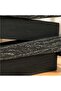 Zenith Wood Charred Equilibrium Sculpture 25.50x6.25x19cm - Black - 2