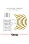 Yamaha Tracer Wheel Sticker Set High Quality 24-Piece Wheel Set - 3