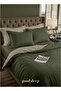 Good Sleep King Size Duvet Cover Set | 6 Piece Reversible | 220x240 cm | Green Dual-Tone
