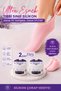 Heel and Toe Nail Care Oil Set of 2 Silicone Socks Against Dry and Cracked Heel Appearance with Gift 50+50 ml - 4