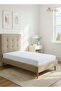 Pure Combed Cotton Fitted Bedsheet Single 90x200 cm, White, 400 Thread Count Cool Luxury Soft