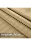3-Piece Double Bed Sheet Set – 100% Cotton Sateen Stripe Patterned – Bronze - 5