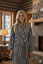 Bukle Bathrobe, Shawl Collar Bathrobe, Cotton Women'S/Men's Bathrobe, Unisex Bathrobe