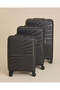 Black 24-Inch PP Hard Trolley Luggage - 6