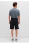 Logo Printed Regular Waistband, Slim Straight Leg Shorts. - 2