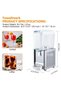 18L Commercial Beverage Dispenser with Two Tanks – Durable Stainless Steel – 300W Power – Easy to Use and Clean – Ideal for Restaurants, Hotels, and Parties – UK Standard-New SKU, 300W_Silver - 4