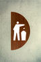 Baby Care Room Sign Set Walnut Wood Mdf Trash Bin Sign Double Modern Door Direction Sign Baby Changing Room Cafe Restaurant Mall - 3
