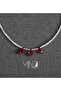 Labradorite & Red Agate Women's Necklace, 18K Gold, Beaded, Handmade Adjustable Jewelry - 5