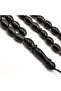 Yusr Rosary 33 Beads 8.5x11.5mm Black Oval Prayer Beads 24g Tasbih - 2