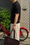 Men's Slim Fit Zippered Polo Collar Hair Knit Patterned Knitwear T-Shirt - Summer Cotton Stretch Knitted - 2