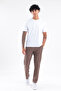 Stretch Textured Men's Straight-Leg Sports Sweatpants with Zipper Pockets - 2