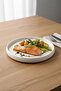 Acar Line Detailed Round Porcelain Dinner Plate 23X3 cm 23 X 23 - 2