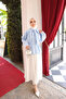 Baby Blue Collared Pleated Shirt - 2