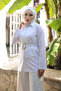 White Belted Buttoned Tunic