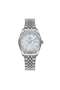 Silver Round Case Women's Wristwatch |   30 mm Steel Case, Dial - 7